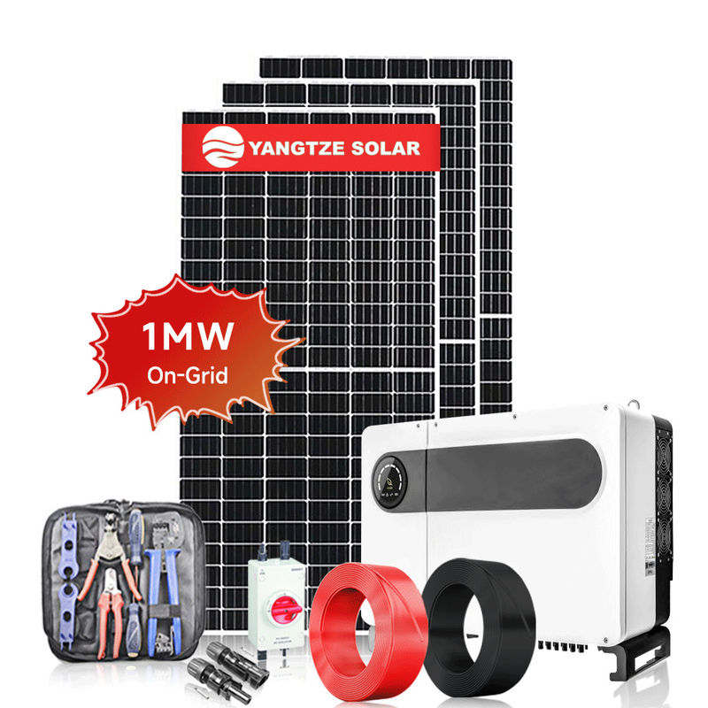 RS232 On Grid Solar System Kit 1MW Solar Power Plant
